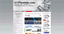 Desktop Screenshot of 411plombier.com